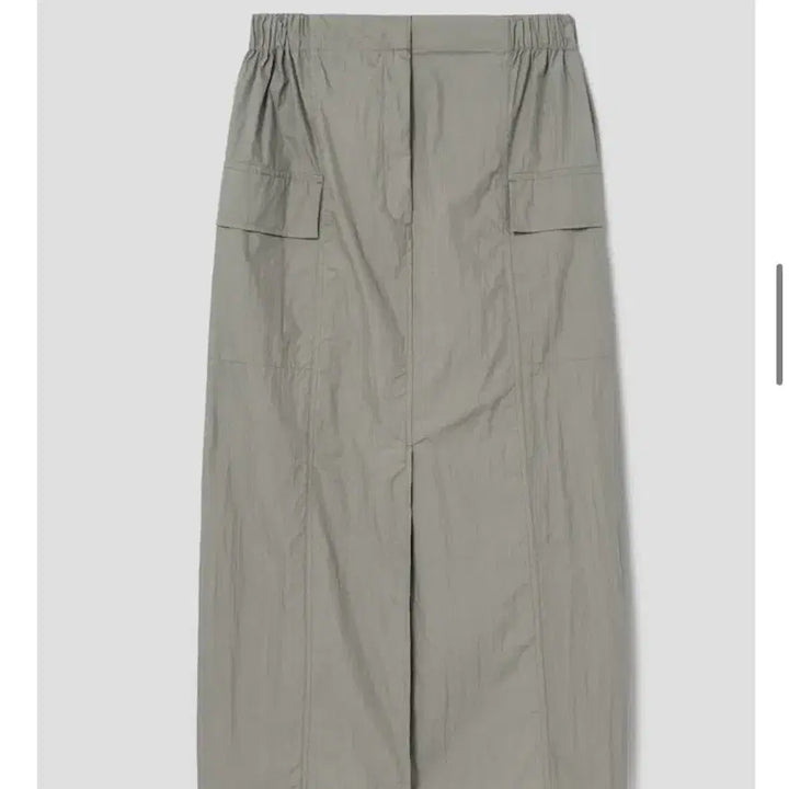 [BUNJANG] 8 Seconds Khaki Nylon Cargo Long Skirt / (새상품) 에잇세컨즈 카키 나일론 카고 롱스커트
