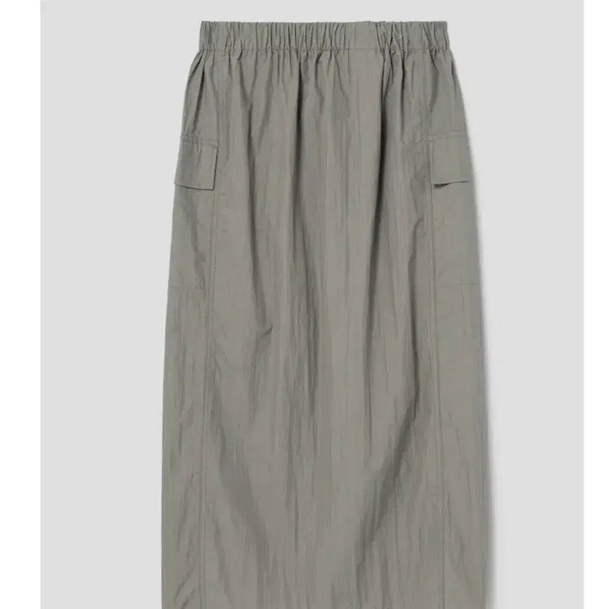 [BUNJANG] 8 Seconds Khaki Nylon Cargo Long Skirt / (새상품) 에잇세컨즈 카키 나일론 카고 롱스커트