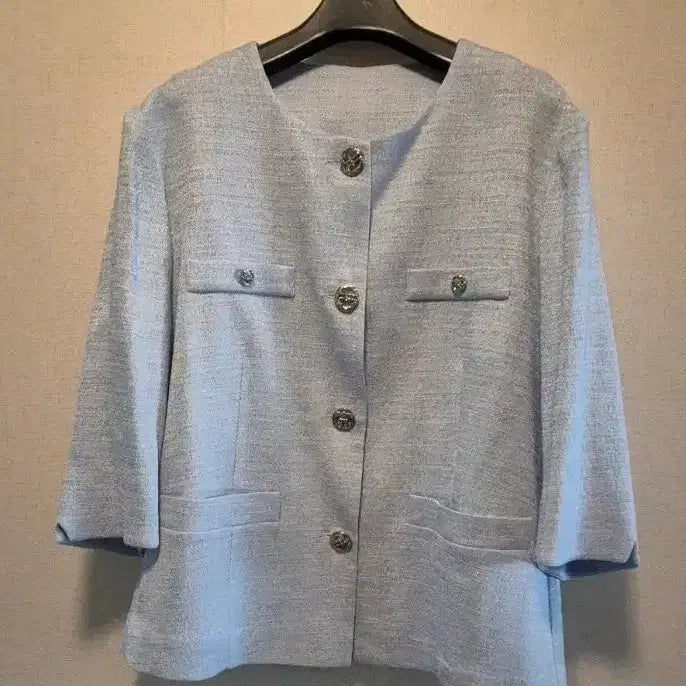 [BUNJANG] Tweed 7-Sleeve Handmade Jacket / (새상품)트위드 7부 핸드메이드 자켓 88