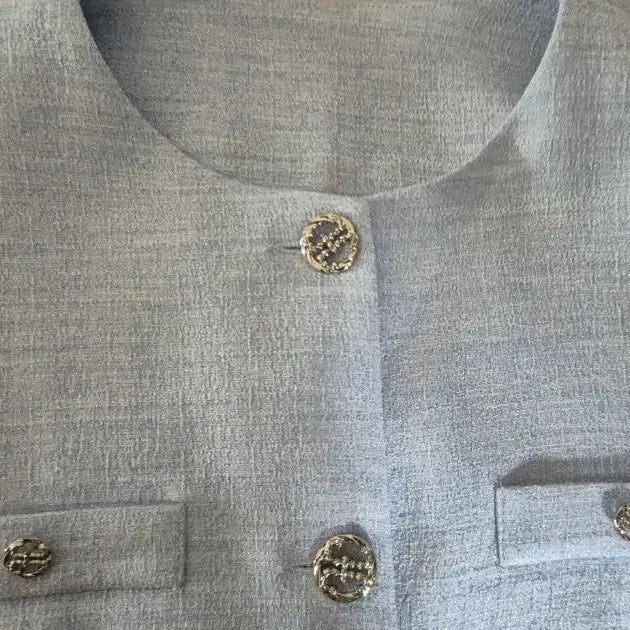 [BUNJANG] Tweed 7-Sleeve Handmade Jacket / (새상품)트위드 7부 핸드메이드 자켓 88