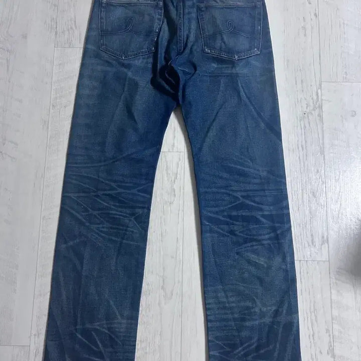 [BUNJANG] RRL Straight Fit Holy Washing Denim Jeans 33x32 / RRL 스트레이트 핏 홀리 워싱 데님 진 33x32