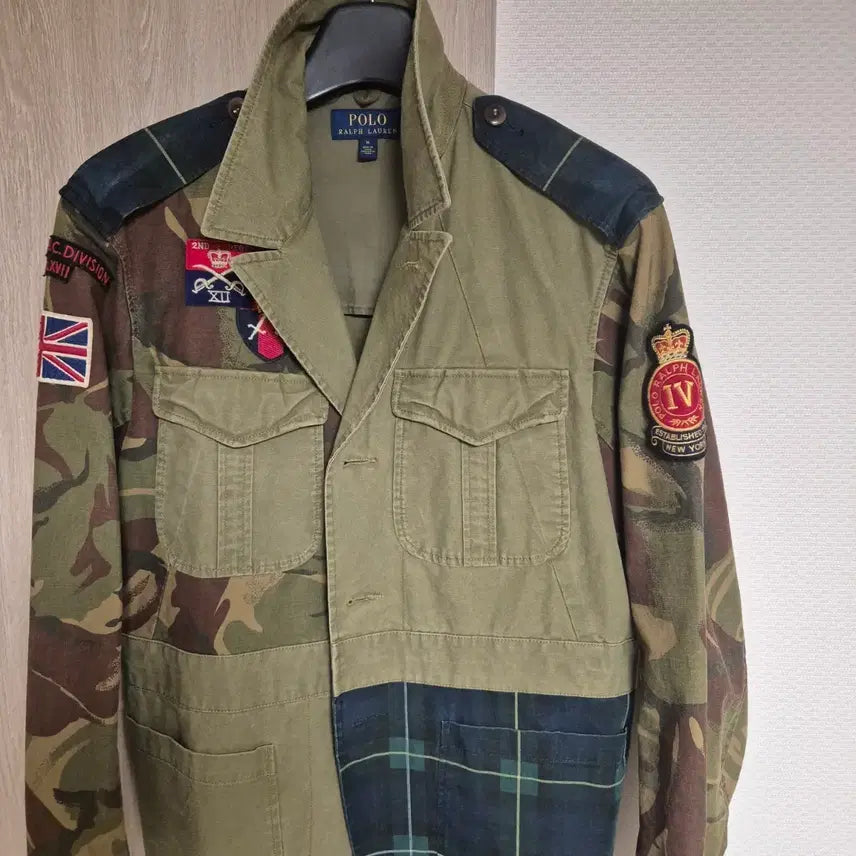 [BUNJANG] Polo Ralph Lauren Camo Patchwork Field Jacket M / 폴로 랄프로렌 카모 패치워크 야상 자켓 M 팝니다.