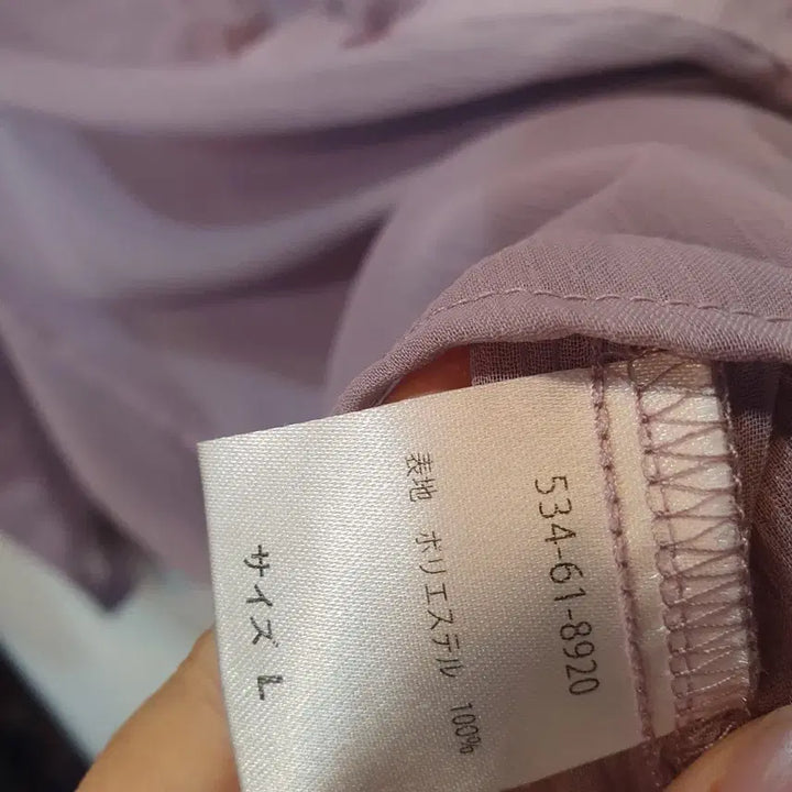 [BUNJANG] Colza See-Through Shirt / 뮤트 퍼플 시스루 셔츠 colza