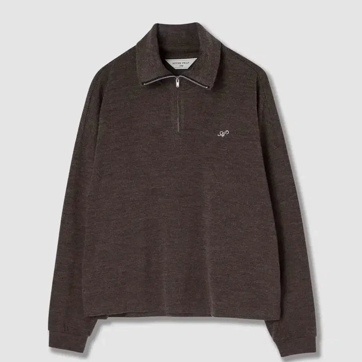 [BUNJANG] After Pray Half Zip-up High Neck Jersey Brown / 에프터프레이 하프 집업 하이넥 져지 브라운