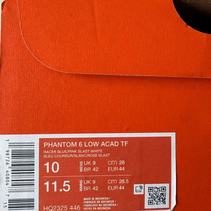 [BUNJANG] Nike Phantom 6 Academy Futsal Shoes 280mm New / 나이키 팬텀 6 로우 아카데미 풋살화 280 사이즈 새상품