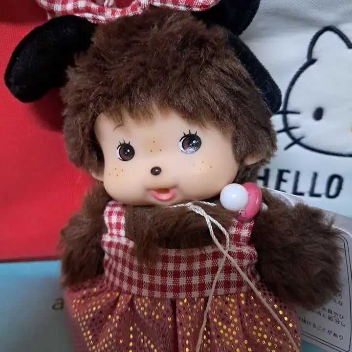 [BUNJANG] Monchhichi Mini Mouse Keychain / 미니마우스몬치치키링