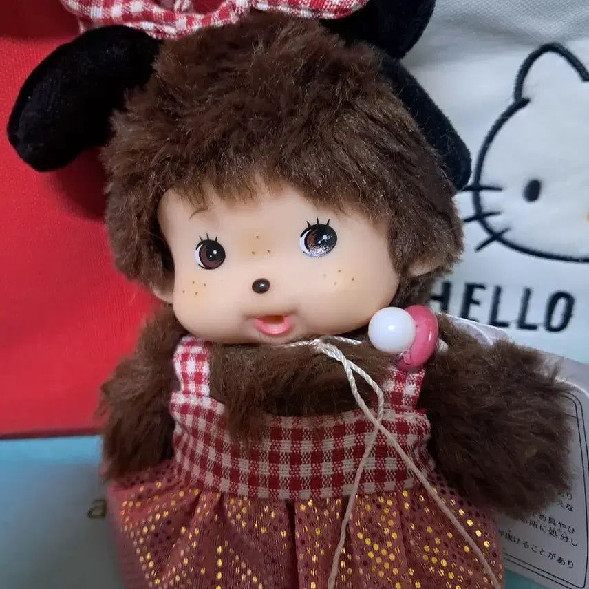 [BUNJANG] Monchhichi Mini Mouse Keychain / 미니마우스몬치치키링