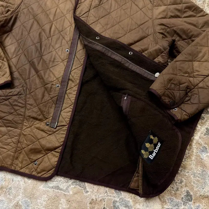 [BUNJANG] Barbour 90s D212 Duracotton Polarquilt Jacket XL / [바버] 90s 빈티지 D212 듀라코튼 폴라퀼트 자켓 (XL/오버핏)