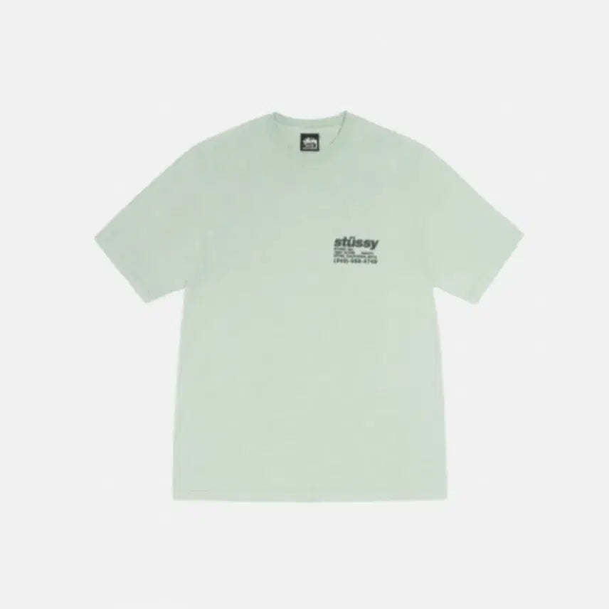 [BUNJANG] Stussy Short Sleeve T-shirt Granite Green / 스투시 반팔 M 그라나이트 그린