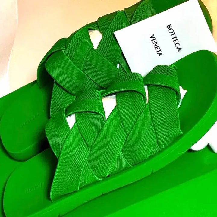 [BUNJANG] Bottega Veneta Mule Slippers Green / 보테가 뮬 275-280 새상품