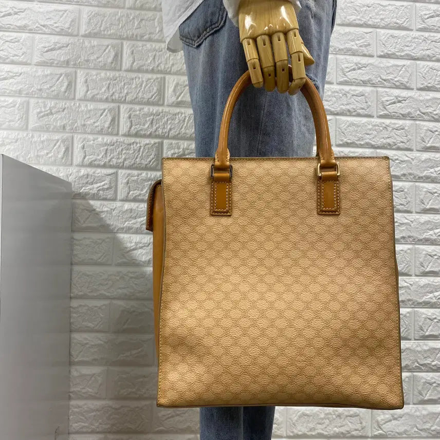 [BUNJANG] Celine Vintage Macadam Tote Bag / CELINE / 빈티지 셀린느 베이지 마카담 토트백