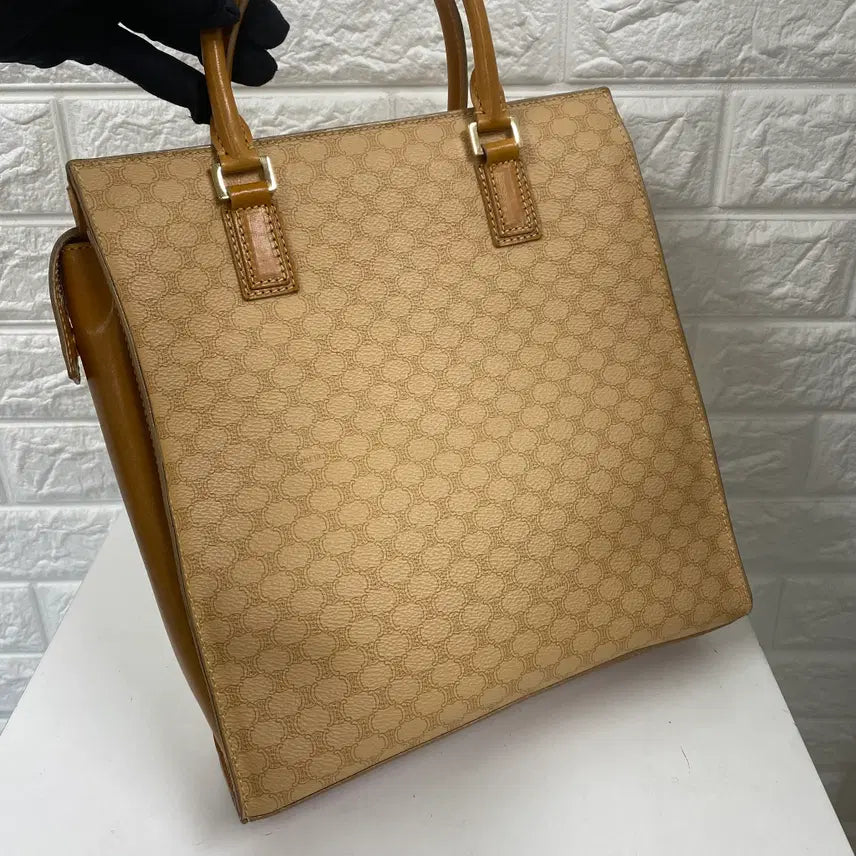 [BUNJANG] Celine Vintage Macadam Tote Bag / CELINE / 빈티지 셀린느 베이지 마카담 토트백