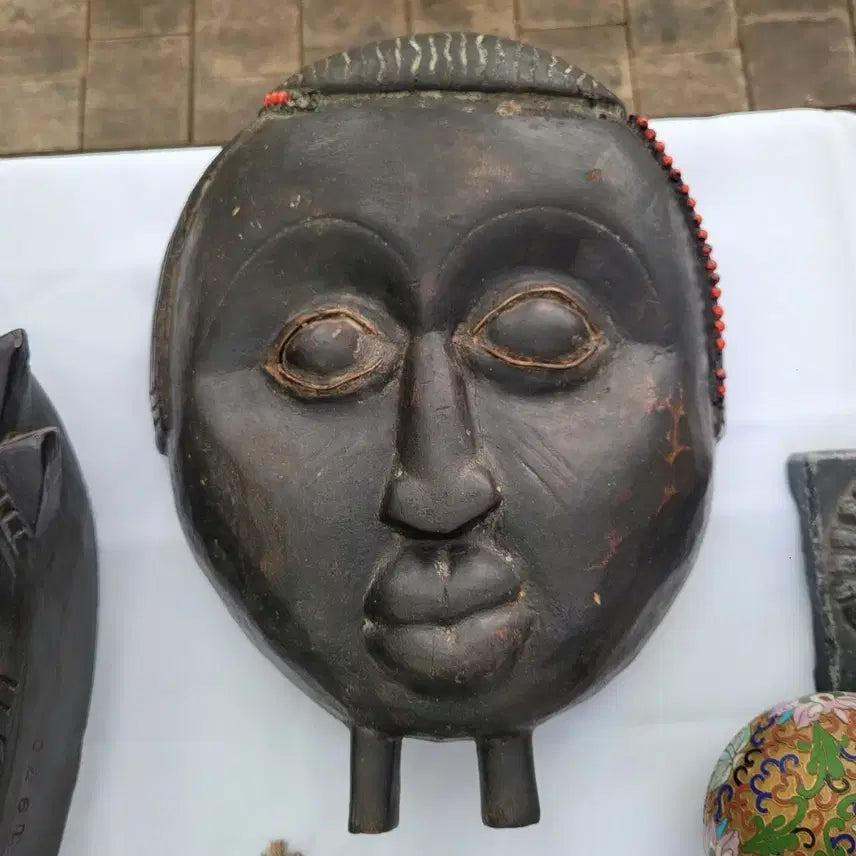 [BUNJANG] African Traditional Wooden Mask Decoration / 근대사 / 아프리카 전통 나무 가면 장식 팝니다.
