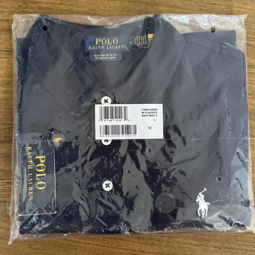 [BUNJANG] Polo Ralph Lauren Custom Slim Fit Mesh Polo Shirt Navy M / 폴로 커스텀슬림핏 메시 폴로셔츠 M 네이비