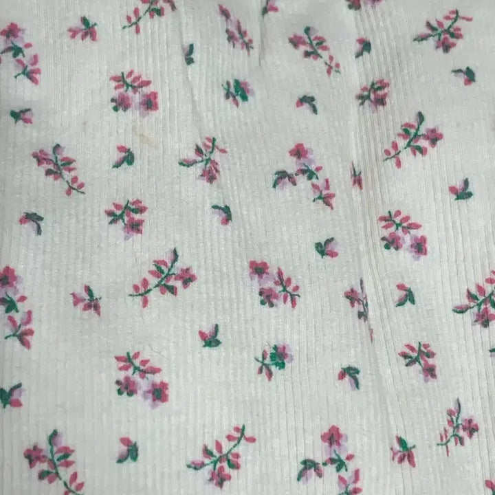 [BUNJANG] Floral Pattern Ribbed Camisole / 여름옷// 플라워 패턴 골지 끈나시