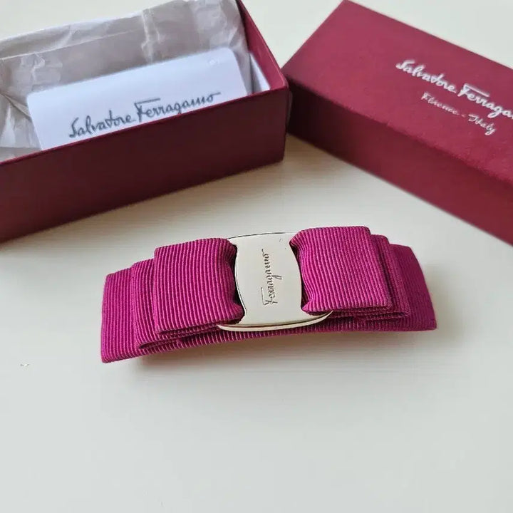 [BUNJANG] Ferragamo Hairpin Fuchsia Pink / 페라가모 헤어핀