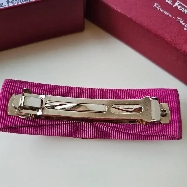 [BUNJANG] Ferragamo Hairpin Fuchsia Pink / 페라가모 헤어핀