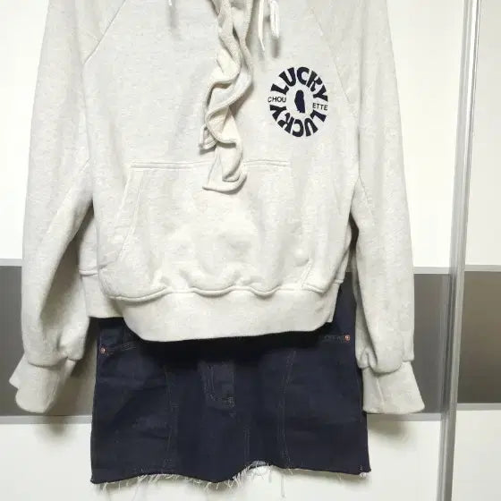 [BUNJANG] Lucky Chouette Denim Skirt Size 55 / 럭키슈에뜨 청치마
