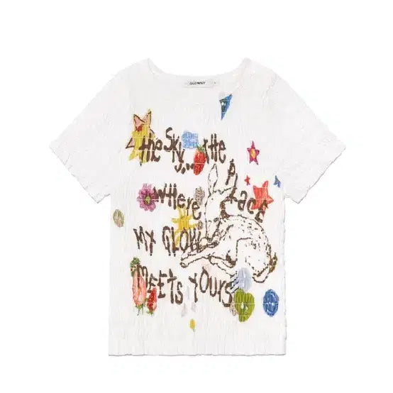 [BUNJANG] GLOWNY Caribou Short Sleeve T-Shirt M / (택ㅇ) 글로니 카리부 스모크 반팔 숏슬리브 M