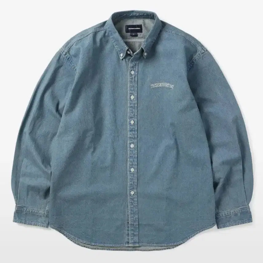[BUNJANG] thisisneverthat Washed Denim Shirt Light Blue XL / 디스이즈네버댓 데님셔츠 블루