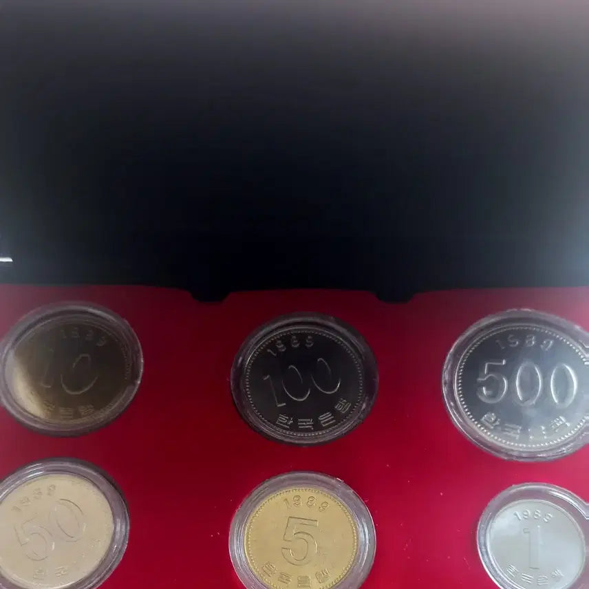 [BUNJANG] 1989 Korean Coin Collection Set (Unused) / 1989년 한국 주화 컬렉션 사제민트세트5종미사용(흑점없음)