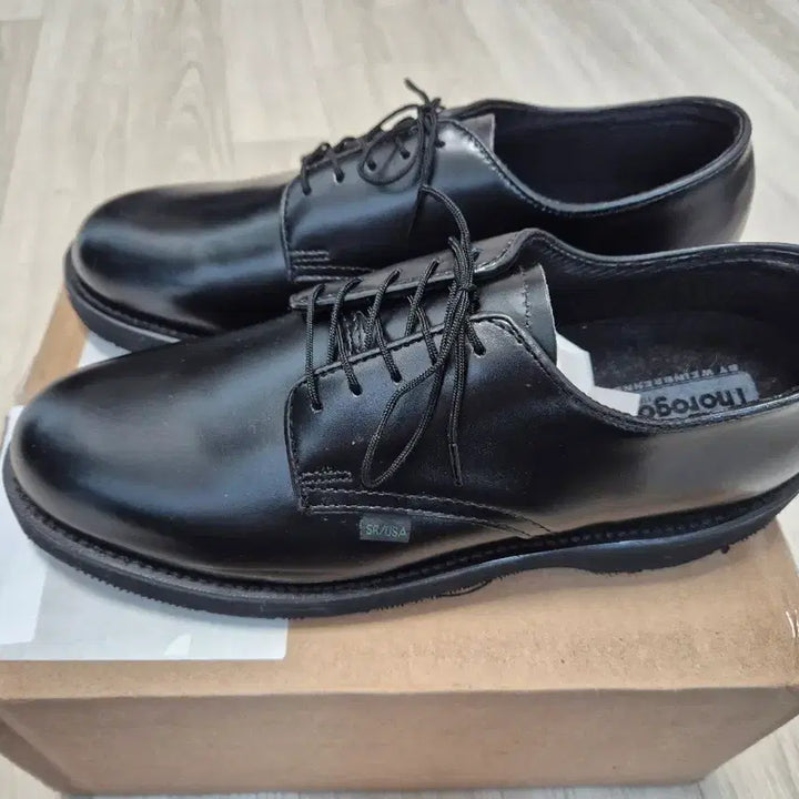 [BUNJANG] Thorogood Black Derby Shoes Postman 8W / (260W)쏘로굿 블랙 더비 슈즈 포스트맨