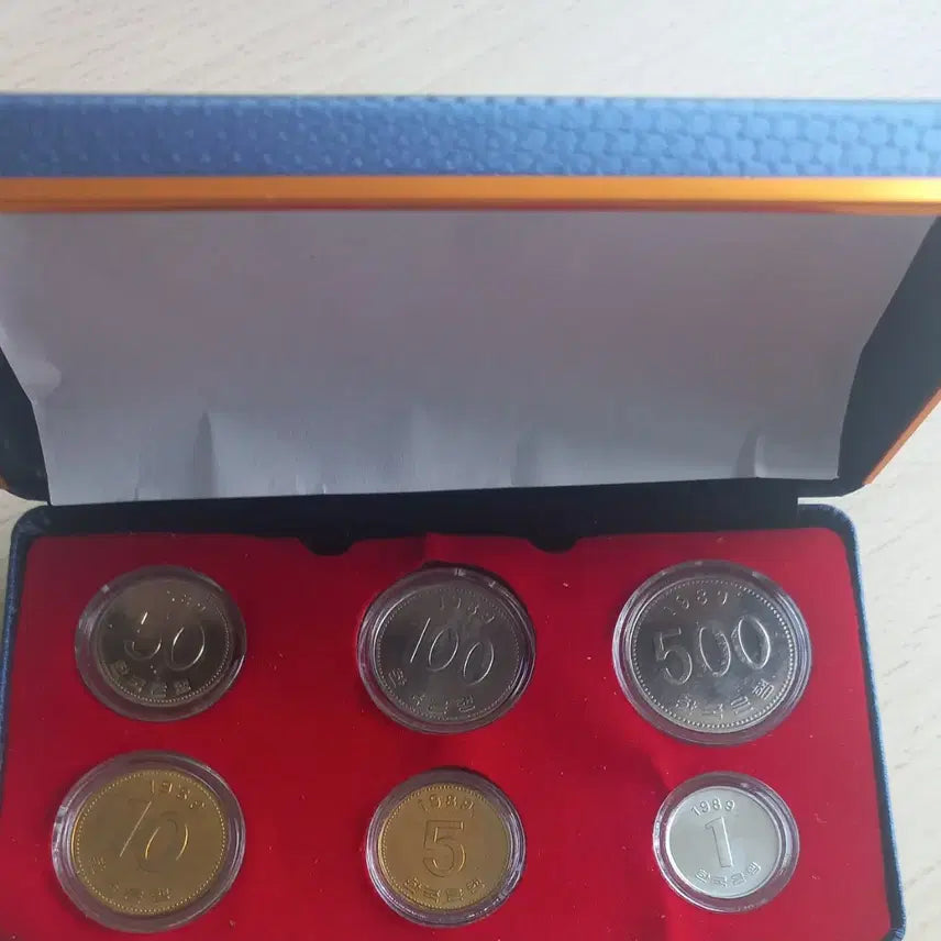 [BUNJANG] 1989 Korean Coin Mint Set Unused 6 Types / 1989년 한국 주화 사제민트세트 미사용6종(흑점없음)