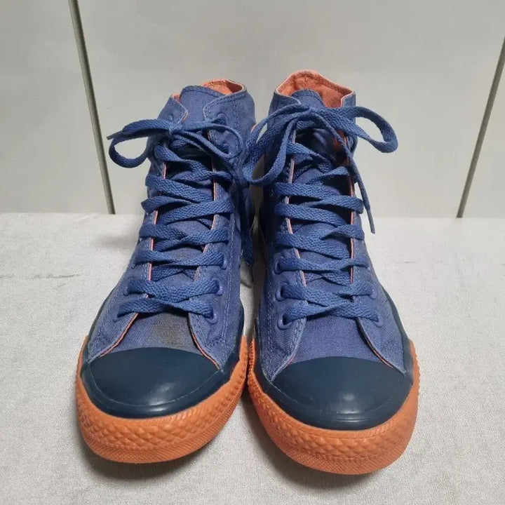 [BUNJANG] Converse Chuck Taylor All-Star High Top Blue Orange / 컨버스 척테일러 하이탑 블루 오렌지 270