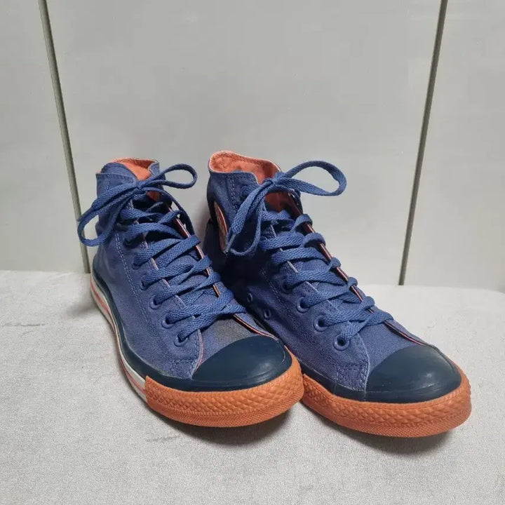 [BUNJANG] Converse Chuck Taylor All-Star High Top Blue Orange / 컨버스 척테일러 하이탑 블루 오렌지 270