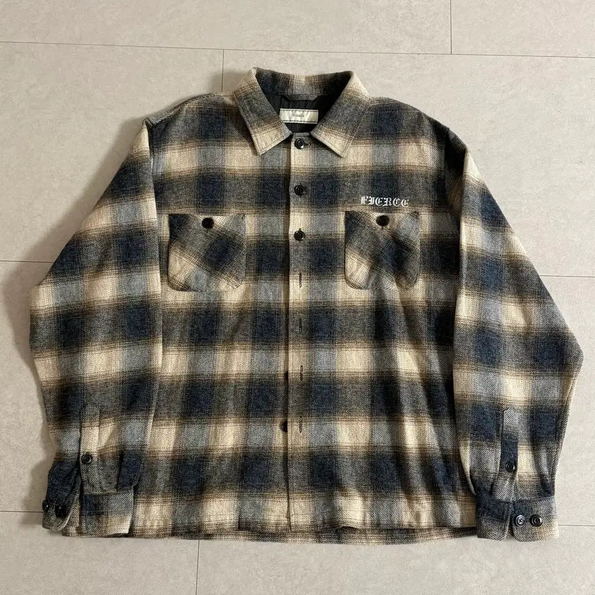 [BUNJANG] Fearless Flannel Shirt Jacket XL / (XL) 피어스 플란넬 셔츠 자켓