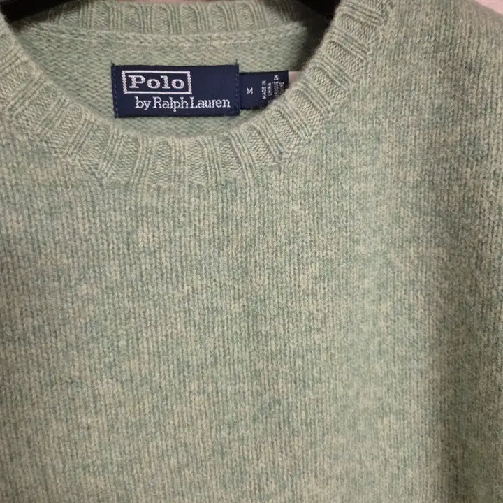 [SOLD OUT] 폴로 랄프로렌 쉐기독 스웨이드 패치 니트 M(그린) 팝니다.