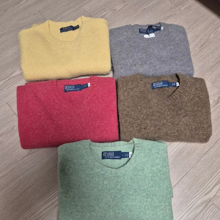 [SOLD OUT] 폴로 랄프로렌 쉐기독 스웨이드 패치 니트 (버건디) M