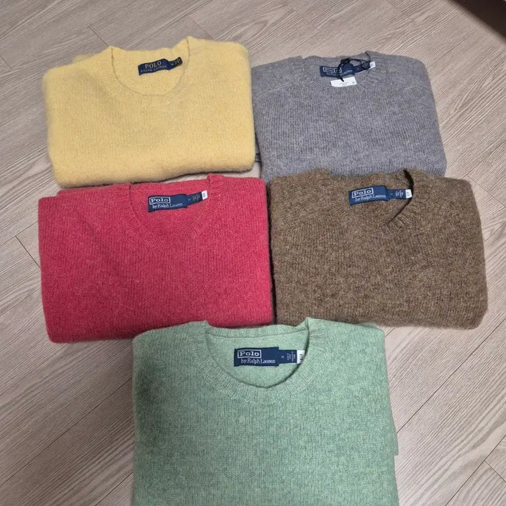 [SOLD OUT] 폴로 랄프로렌 쉐기독 스웨이드 패치 니트 (버건디) M