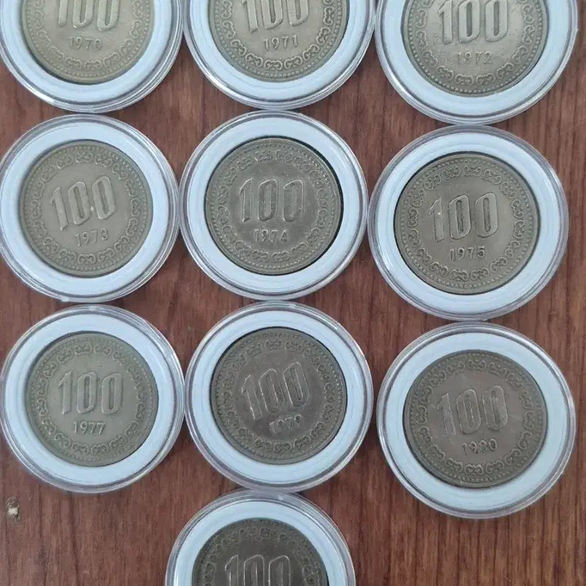 [BUNJANG] 1970-1985 Korean 100 Won Coin Collection (903 pcs) / 1970~1985년 100주화 900개