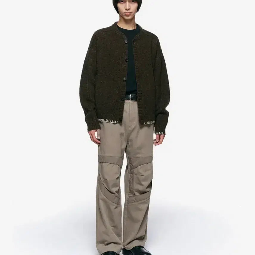[BUNJANG] In Silence Device Contrast Pants Beige M / 인사일런스 디바이스 콘트라스트 팬츠  베이지 M