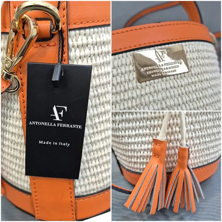 [BUNJANG] Antonella Ferrante Raffia Bucket Bag / 안토넬라 페란테 라피아 버킷백 새상품