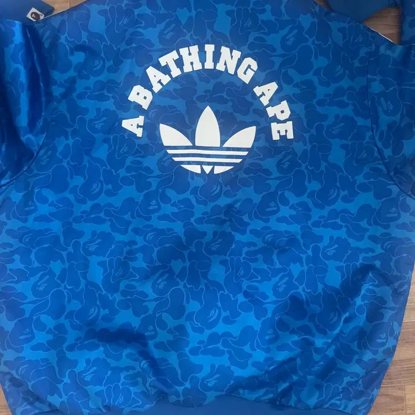 [BUNJANG] Adidas x Bape Track Top Blue / 아디다스 x 베이프 트랙탑 블루
