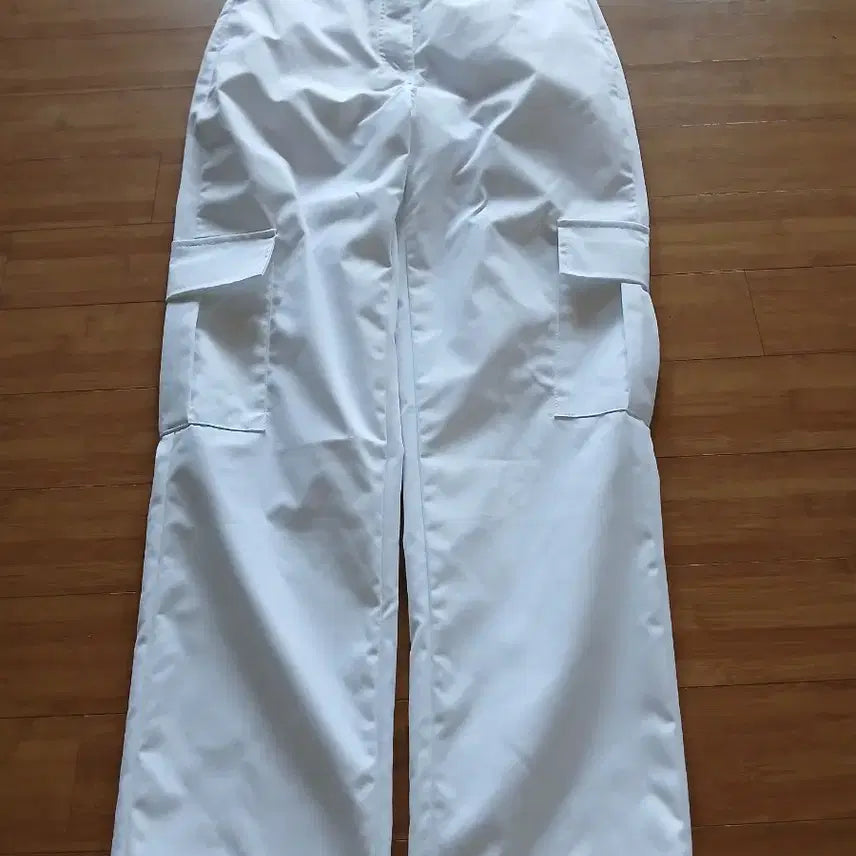 [BUNJANG] White Straight Fit Pants / 화이트일자팬츠