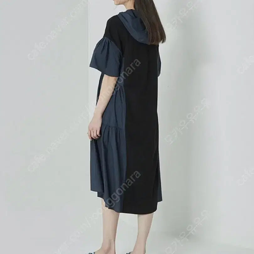 [BUNJANG] Ozscecon Hooded Dress Navy Size 55 / 오즈세컨 후드 드레스 원피스