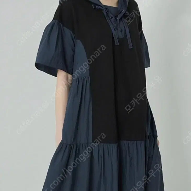 [BUNJANG] Ozscecon Hooded Dress Navy Size 55 / 오즈세컨 후드 드레스 원피스
