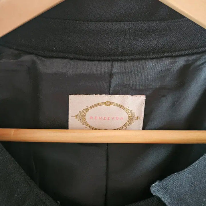 [BUNJANG] Lenibon Black Double Button Coat Size 55 / 레니본 블랙 더블 버튼 코트 55