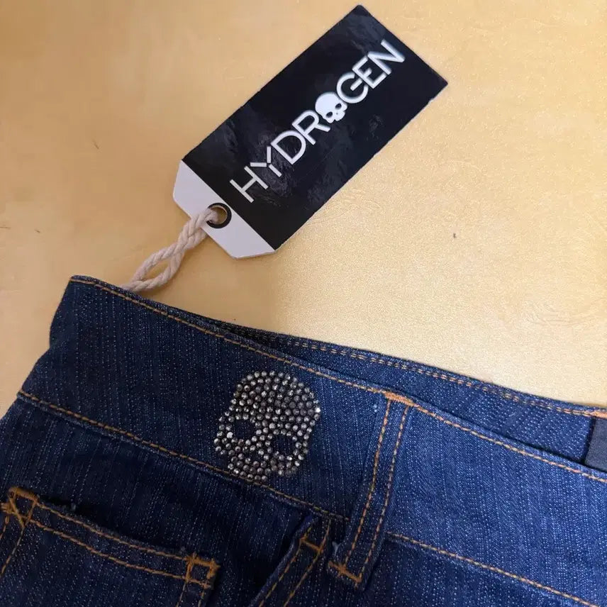 [BUNJANG] Hydrogen Skull Denim Pants (34) / 하이드로겐 스컬 데님 새상품 택 청바지 팬츠 스판 34