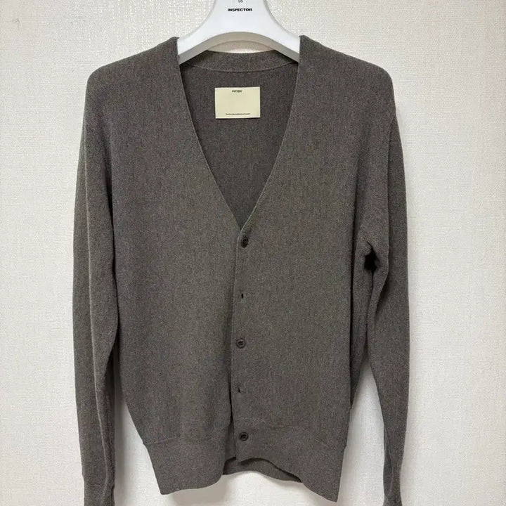 [BUNJANG] Pottery Merino Wool Reverse Weave Comfort Cardigan Brown / [1] 포터리 메리노울 리버스 위브 컴포트 가디건 브라운