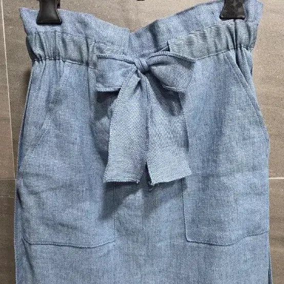 [BUNJANG] SJSJ Linen Blend Ribbon Waistband Pleated Pants / 한섬 SJSJ ,  리본 밴딩주름 린넨(마)혼방 , 거의 새상품
