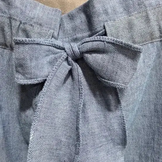 [BUNJANG] SJSJ Linen Blend Ribbon Waistband Pleated Pants / 한섬 SJSJ ,  리본 밴딩주름 린넨(마)혼방 , 거의 새상품