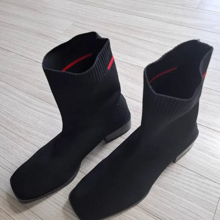 [BUNJANG] Staccato Black Sock Boots / 스타카토 블랙 삭스 부츠