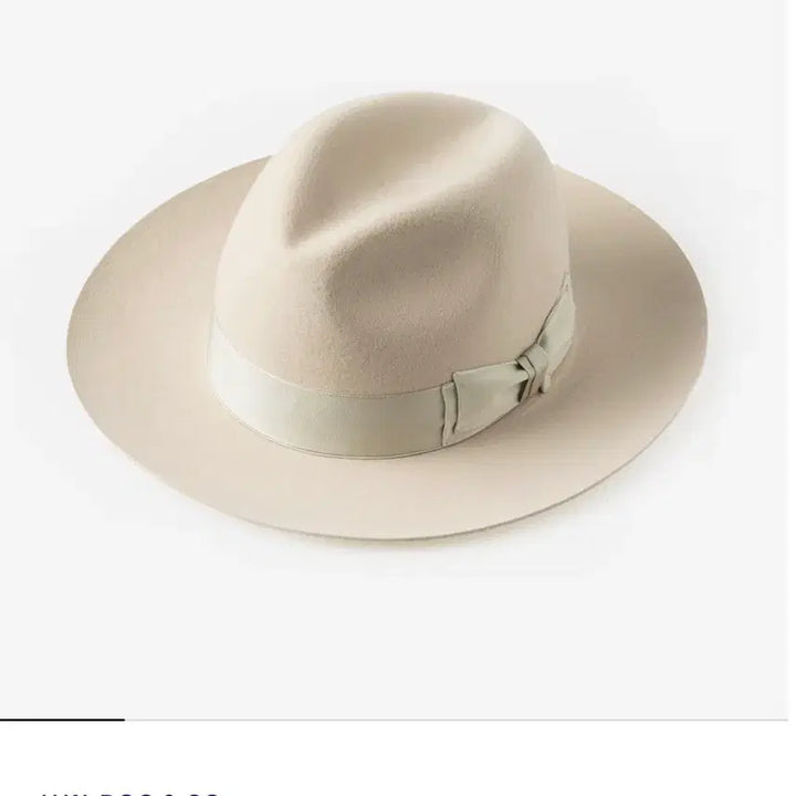 [BUNJANG] H.W.DOG &amp; CO Off-White Fedora Hat (Size L) / H.W.DOG 도그앤코 오프화이트 페도라 L사이즈