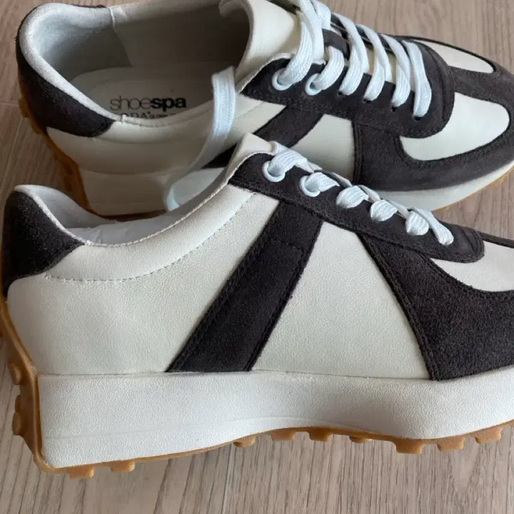 [BUNJANG] SODA Shoes Sneakers Ivory/Brown / 소다 슈즈 스니커즈 아이보리/브라운