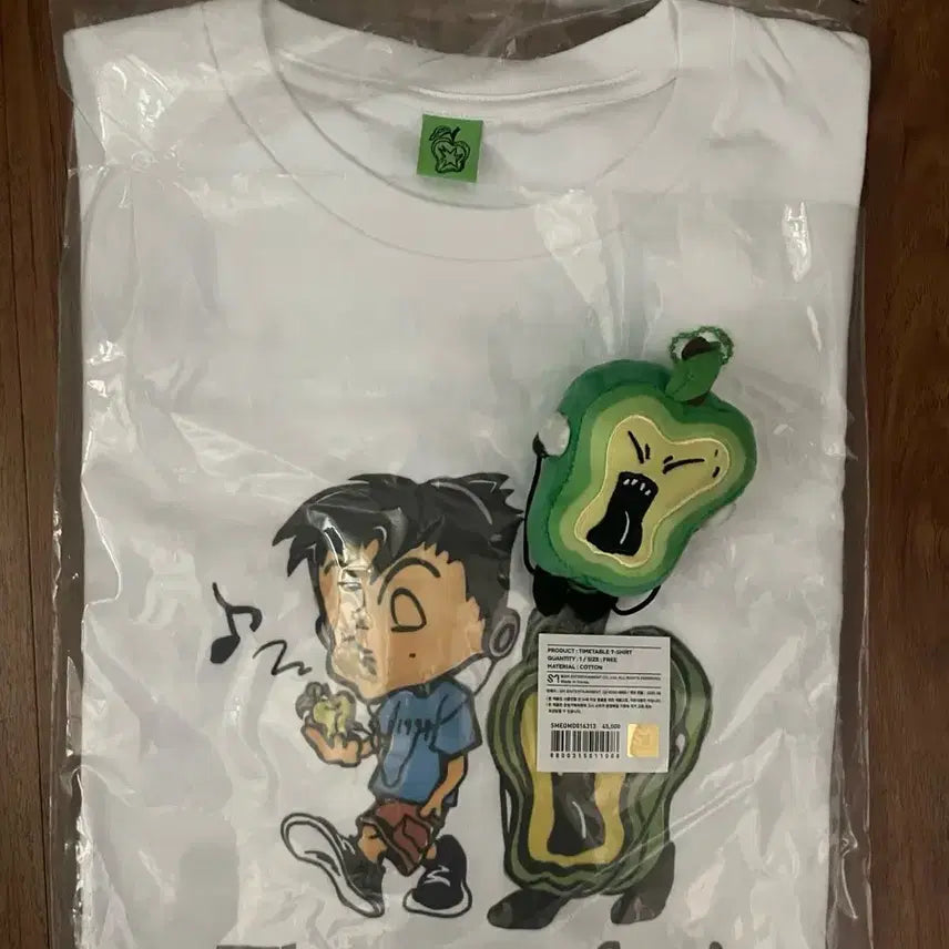 [BUNJANG] Mark Time Table T-Shirt (New) + Paprika Keyring / 마크 타임 테이블 티셔츠 새상품 + 파프리카 키링