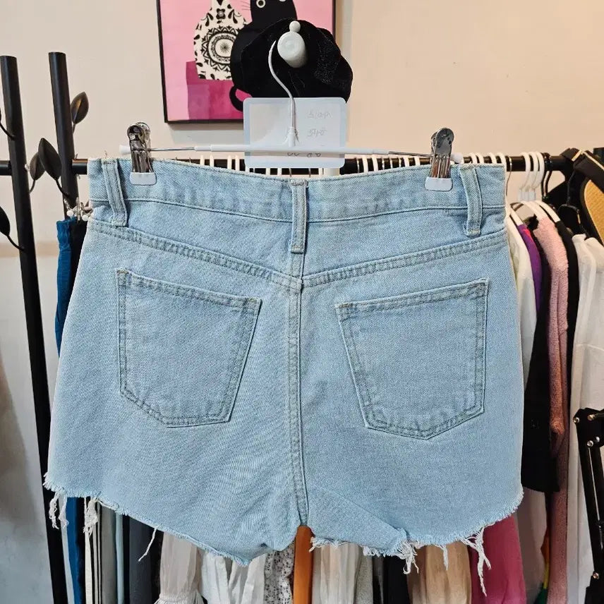 [BUNJANG] Distressed Denim Shorts (Size M) / 데미지 청반바지 숏팬츠 M